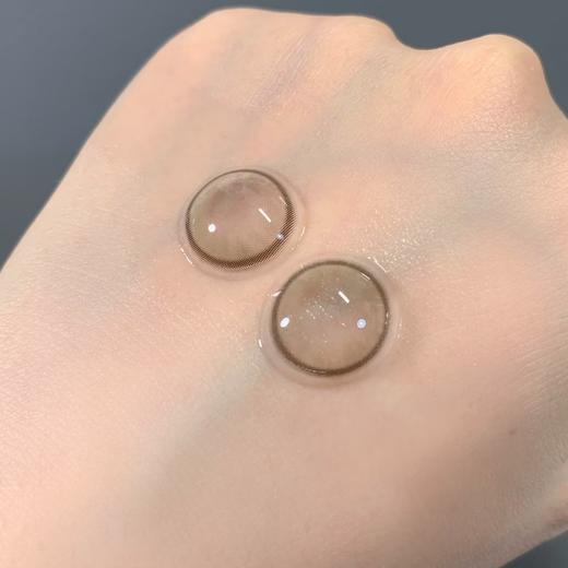 yukicon 冷杏棕 日抛 两片 14.2mm 参考着色13.5mm 基弧8.5 含水50% 新锐国货 商品图4