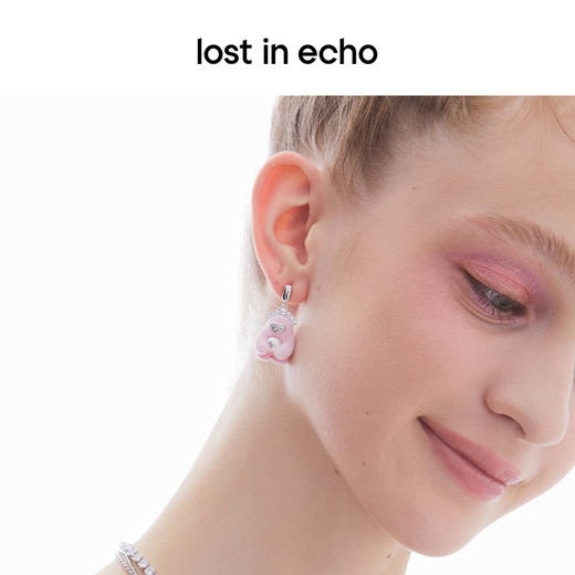 lost in echo2023秋冬新品Yetti怪兽植绒⽿环小众设计珍珠耳钉女 商品图4