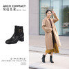ARCH CONTACT安启美奈秋冬新品舒适鞋底高跟打蜡小牛皮女靴 商品缩略图5