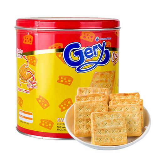 印尼Gery芝莉奶酪味夹心饼干280g/057869 奶酪和小麦的相遇自然好味道 商品图0
