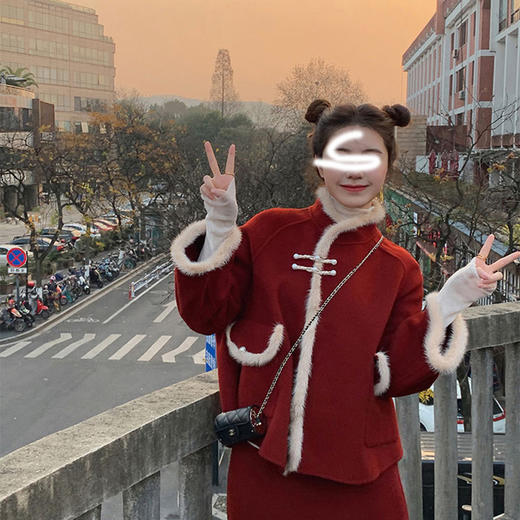 裁缝学苑AX156秋冬小香风套装纸样女装羊毛呢外套半身裙两件套样板 商品图4