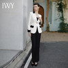 IWY/高端黑白拼接总裁西装套装女时尚大气阔腿裤职业装干练西服工作服CP1951 商品缩略图2
