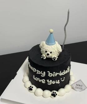 黑巢-黑巢-你看我可不可爱生日蛋糕生日蛋糕