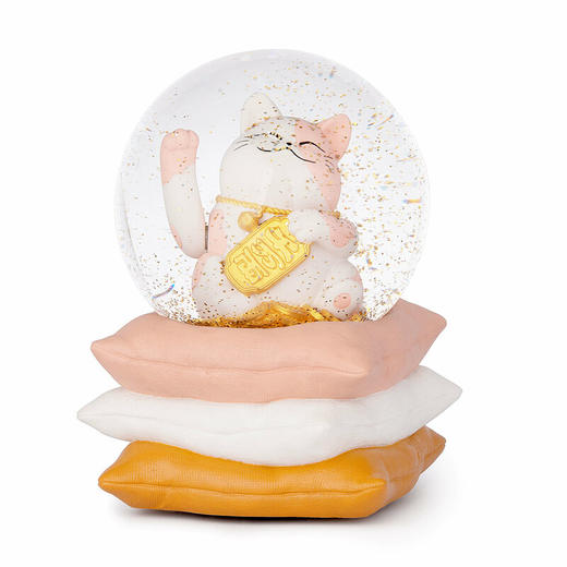招财猫水晶球《恋爱顺利》音乐盒 商品图0