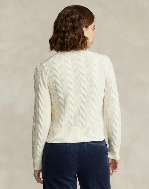 小马标  2024春季新款 女士经典扭花羊毛羊绒纽扣针织开衫 4色 PT-1158 商品图5