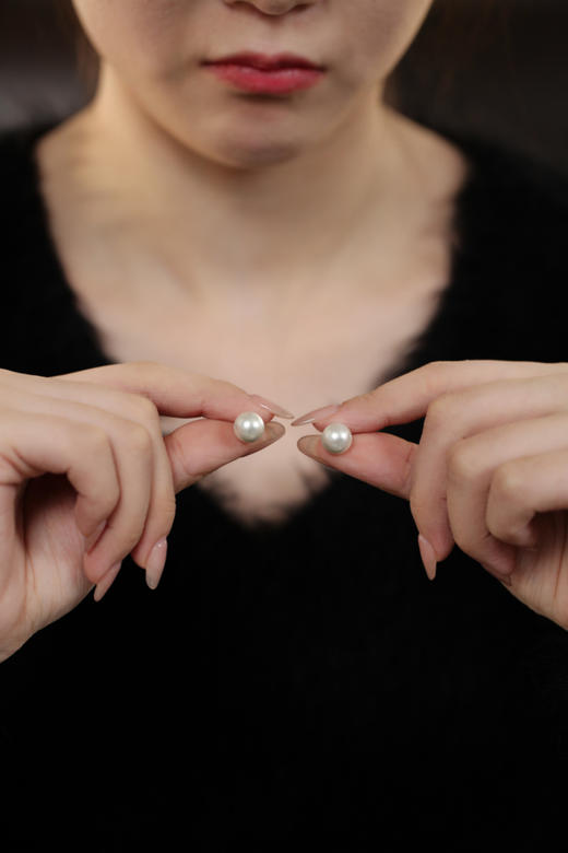 【戴拉珠宝】白色耳钉套装 商品图5