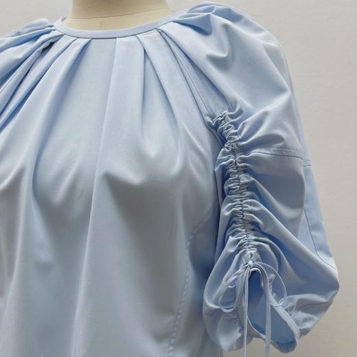 定制—多元风貌—“文艺气质圆领”系带衬衫--多巴胺风格 2202011 商品图1