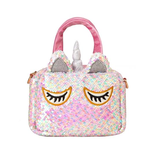 亮片独角兽DY027_PINK甜心—粉彩独角兽手拎包 商品图0
