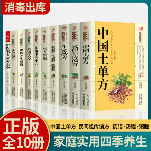 【全10册】家庭实用百科全书养生大系：奇效偏方 商品图0
