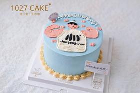 1027CAKE |  男生手绘蛋糕  健身  肌肉男