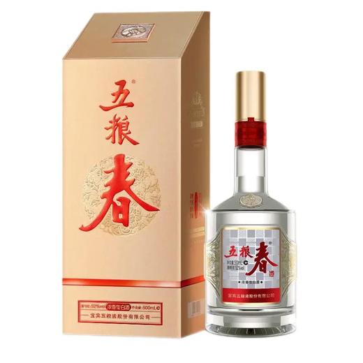 （千）五粮春52度（二代）浓香型白酒 500ml/瓶 商品图0