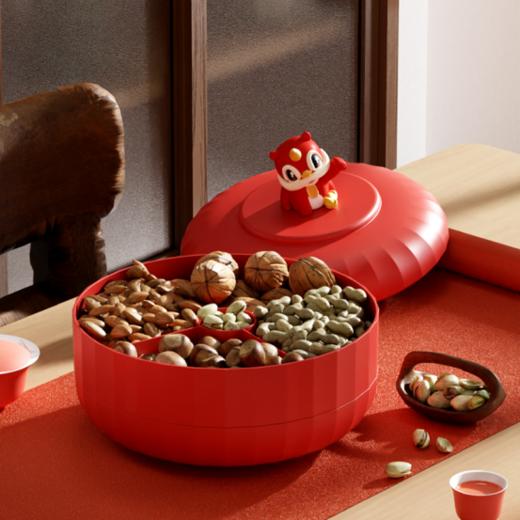 醒狮提手，软胶手感好 灯笼造型，圆润无毛边！！——【孙小美大号招财醒狮招财灯笼糖果盒-8599】 商品图4