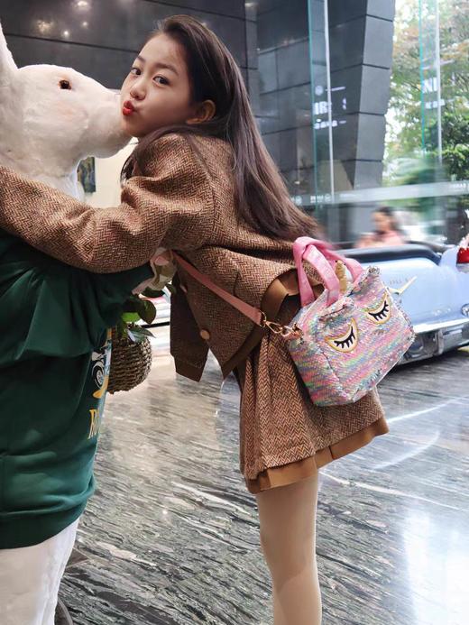 亮片独角兽DY027_PURPLE妍妍—幻紫独角兽手拎包 商品图3