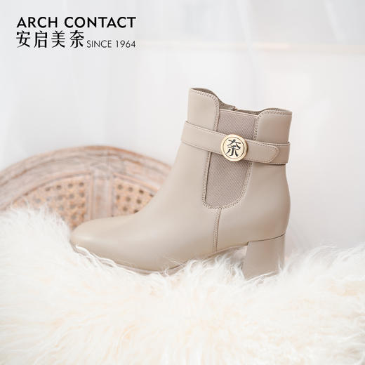 ARCH CONTACT安启美奈秋冬新品舒适羊皮女靴 商品图3