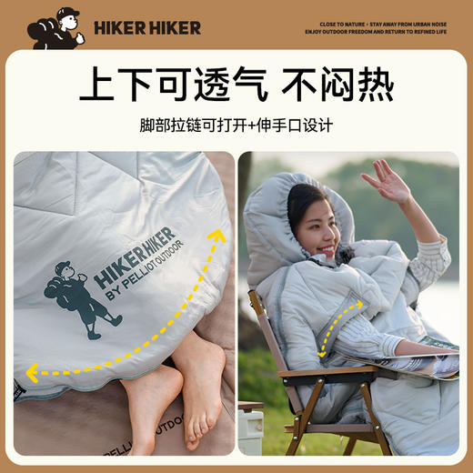 【HIKER系列】伯希和睡袋户外露营羽绒棉冬加厚保暖防寒成人被子116303053 商品图2