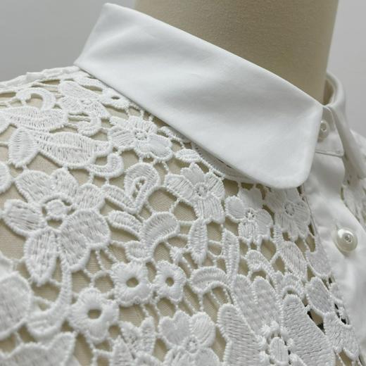 定制-轻奢Vintage-古着新穿-法式短款Lace上衣镂空修身  2202009 商品图2