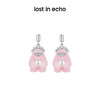 lost in echo2023秋冬新品Yetti怪兽植绒⽿环小众设计珍珠耳钉女 商品缩略图0