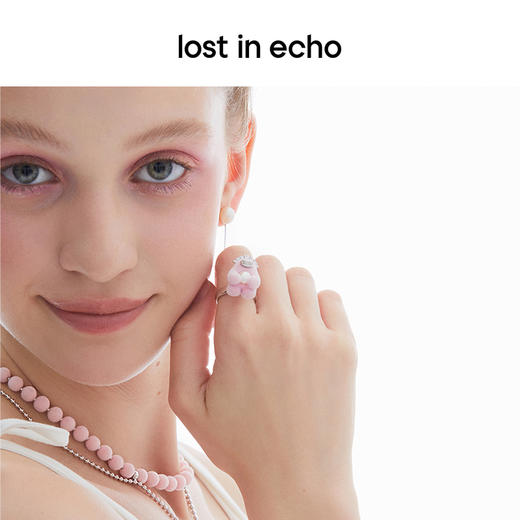 lost in echo2023秋冬新品设计师款Yetti雪怪珍珠植绒戒指可爱女 商品图4