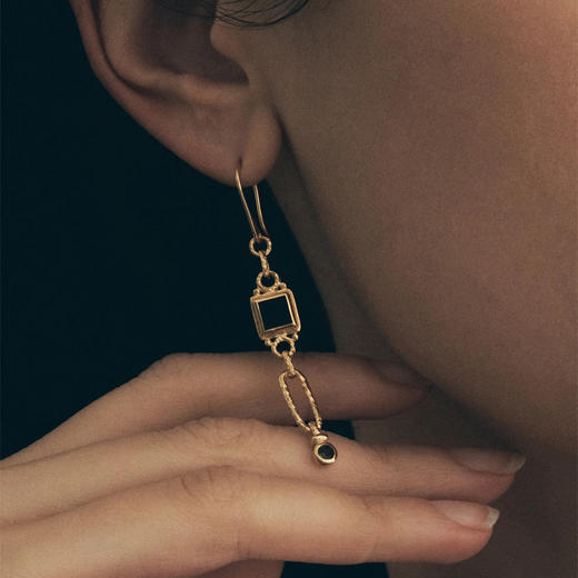 北京仓｜Temple of the sun-Adara-坚韧与蜕变 石英 耳钉［澳大利亚设计师］ 商品图2