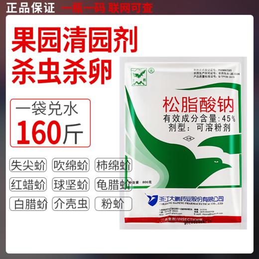 大鹏45%松脂酸钠果树柑橘杨梅矢尖蚧介壳虫蚧壳虫清园杀虫剂农药 商品图0