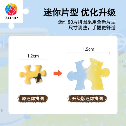 【折扣商品 不退不换】80片 迷你塑料拼图 Q1154 面包树疗愈系列-想去的远方 商品图3