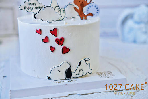 1027CAKE | 史努比主题蛋糕 手绘翻糖 商品图1