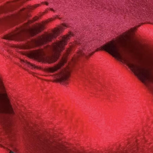 双面羊绒围巾。红色。驼色。粉灰色 自己备注 商品图3