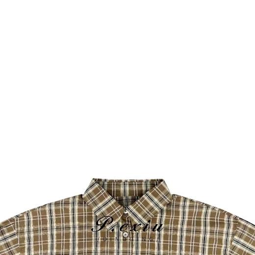 3-1潘依绣丁丁宠粉秋季新款复古港风格子宽松休闲长袖衬衫 K7973 商品图2