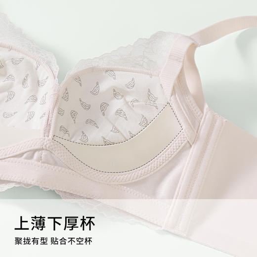 雅黛丽内衣女小胸聚拢显大文胸无钢圈收副乳防下垂性感美背女胸罩 商品图5