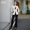 IWY/高端黑白拼接总裁西装套装女时尚大气阔腿裤职业装干练西服工作服CP1951 商品缩略图0