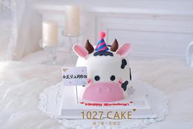 1027CAKE | 立体 动物 牛牛  翻糖装饰