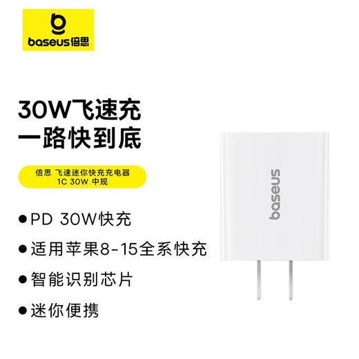 飞速迷你 快充充电器 1C 30W 商品图0