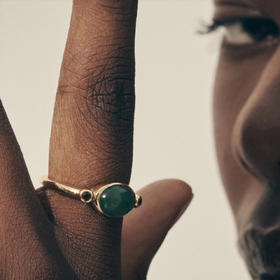 北京仓｜Temple of the sun-Opis-丰饶之力 砂金石 石英 戒指［澳大利亚设计师］