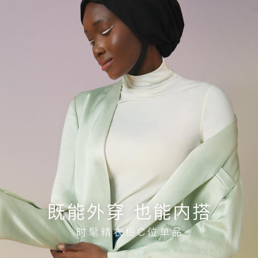 【E】素肌良品轻暖高领保暖上衣WC018A 商品图3