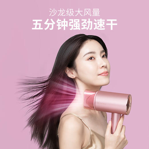 直白电吹风机家用负离子大功率吹风筒三层水润风学生宿舍理发店发廊可用速干电吹风 HL505 商品图2