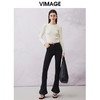 VIMAGE纬漫纪春季新款百搭修身针织衫上衣V2101710 商品缩略图1