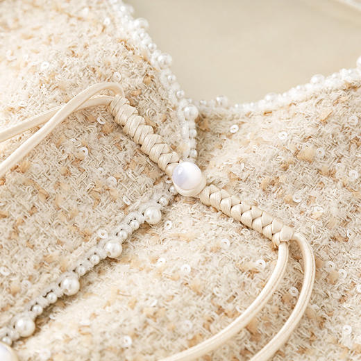 气质百搭，重工钉珠盘扣复古开衫马甲外套WLZD-2401103 商品图2