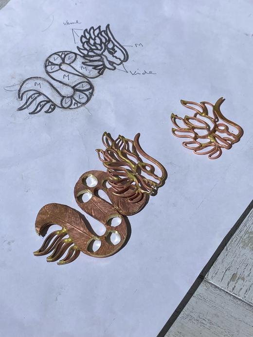 定金｜Gripoix Paris-Auspicious Dragon-祥龙纳福 琉璃 胸针［法国设计师］ 商品图3