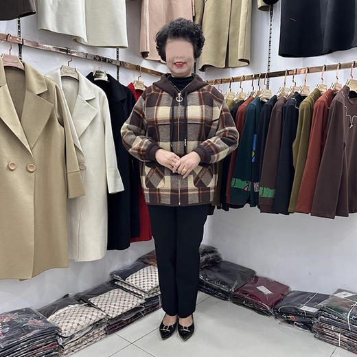 裁缝学苑AQ227中年妈妈装连帽开衫上衣短款外套纸样女装服装打板 商品图5