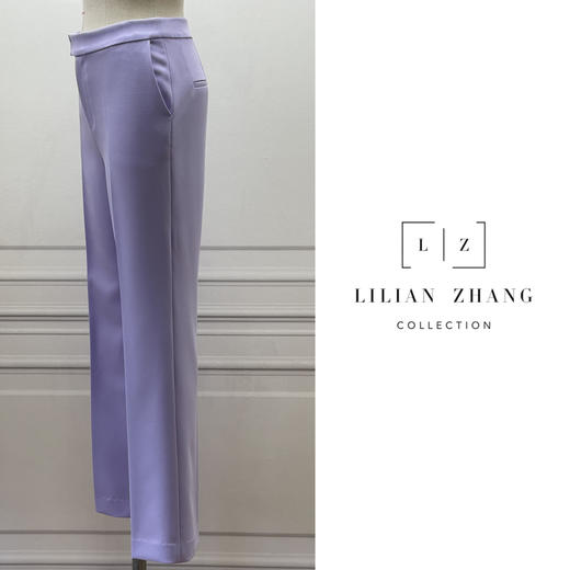 轻职场—街潮艺术风中高腰筒裤显瘦通勤时尚休闲直筒长裤 2204007 商品图1