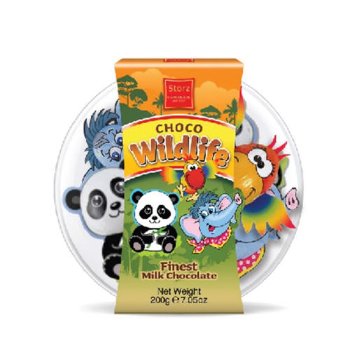 德国食多乐思海洋世界/野生世界牛奶巧克力200g 优质可可奶香浓郁 043245/043246 商品图2