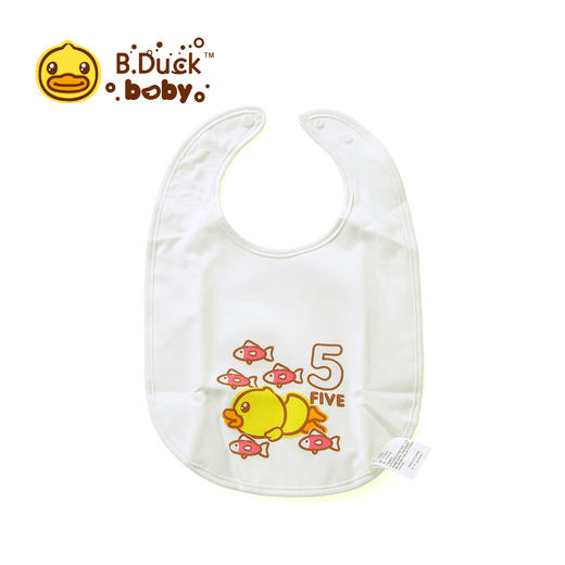 【专柜同款精品】B.Duck婴儿围兜单条装（白色、淡绿、黄色）/BYF1192125 商品图1