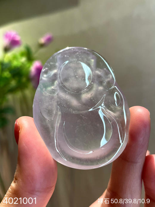 玻璃种木那文财神素件【4021001】具体价格微信咨询 商品图8