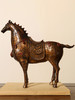 超值复古做旧铜带鞍骏马驹玄关条案台书房搭配创意摆件装饰品客厅 商品缩略图1
