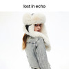 张婧仪同款lost in echo设计师品牌毛绒长耳雷锋帽子冬季可爱保暖 商品缩略图3