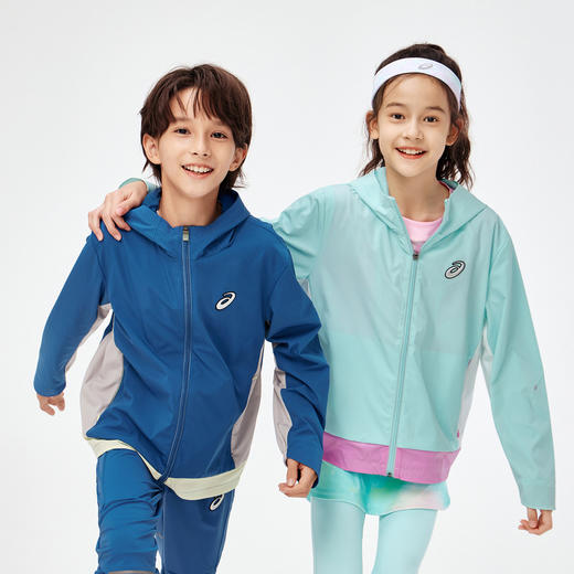 ASICS/亚瑟士童装24年春季新男女童三防外套百搭运动休闲梭织便服 商品图5