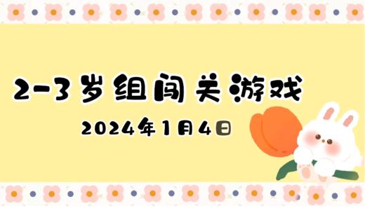 2024.1.4 2-3岁组亲子闯关游戏 商品图0