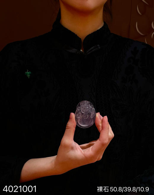 玻璃种木那文财神素件【4021001】具体价格微信咨询 商品图4