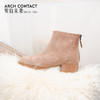 ARCH CONTACT安启美奈秋冬新品羊反绒中跟圆头女靴 商品缩略图1
