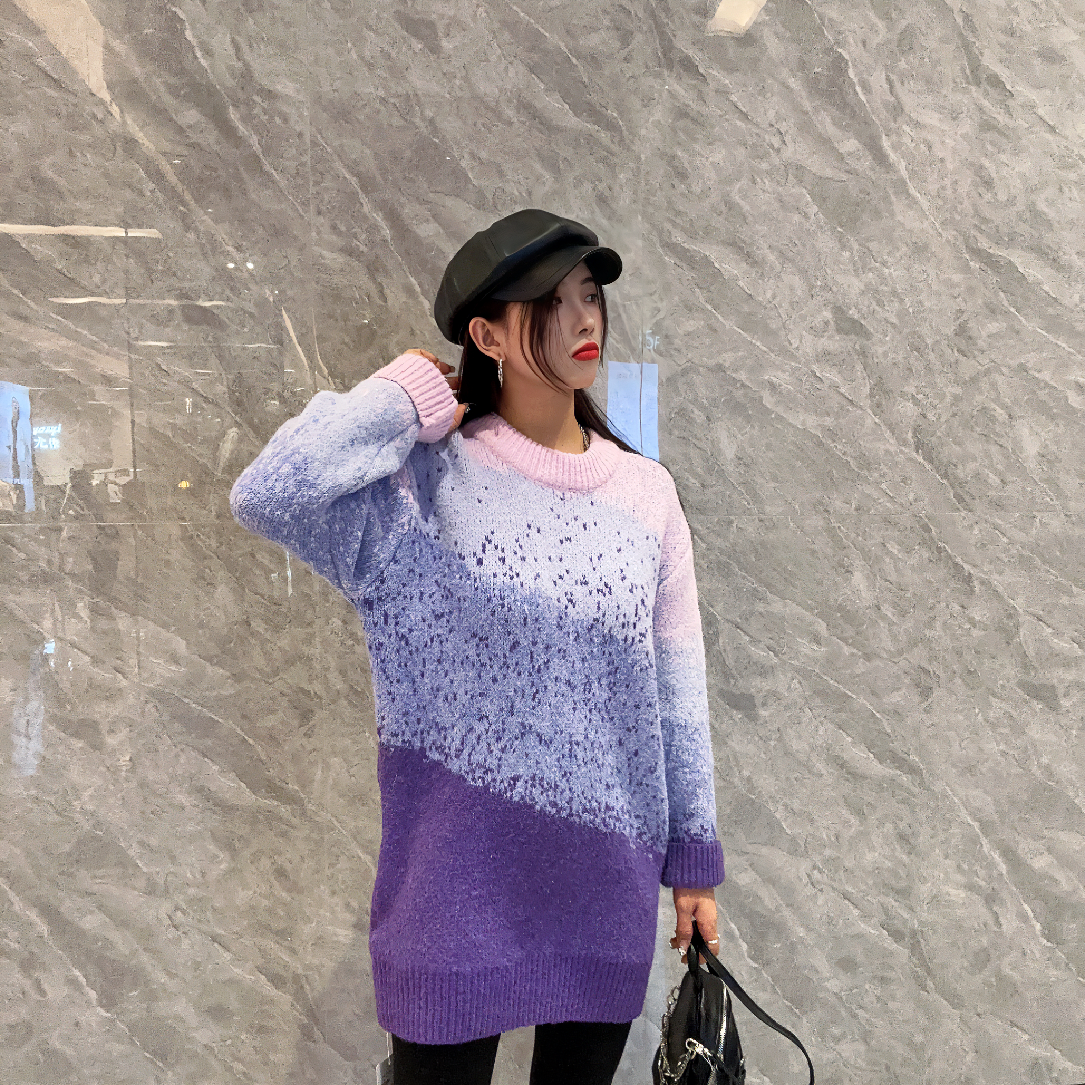 CS圆领渐变色套头毛织衫31114 冬季 011224620659